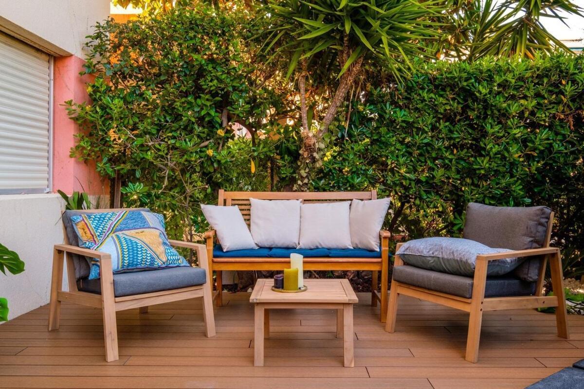 Le Riviera ~ Jardin ~ Parking ~ Climatisation Appartement Cagnes-sur-Mer Buitenkant foto